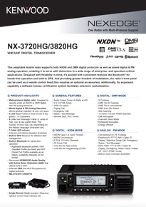 NX-3000 mobile radio brochure